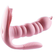 毛毛虫舌舔穿戴蝴蝶 蜜豆_A点_G点_后庭刺激 遥控控制